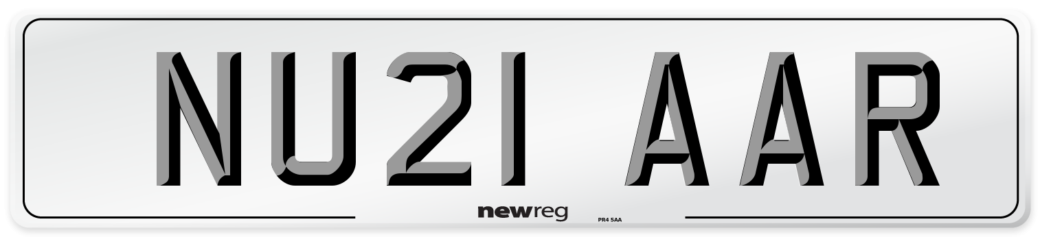 NU21 AAR Number Plate from New Reg